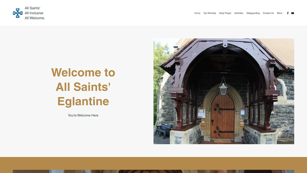 Screenshot of the Lisburn/Eglantine/All Saints/Connor/Church of Ireland website
