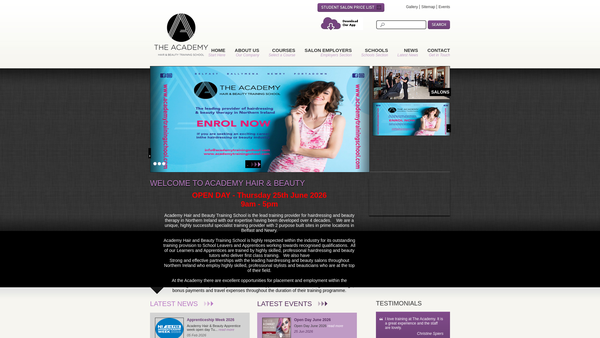 Screenshot of the Limestone Youth Training Project Ltd website