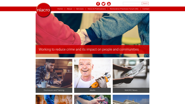 Screenshot of the Niacro website