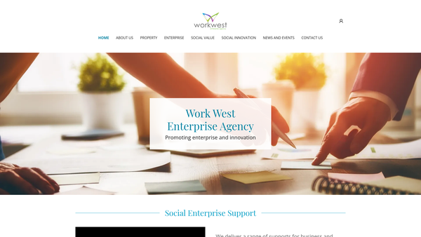 Screenshot of the West Belfast Development Trust Ltd website