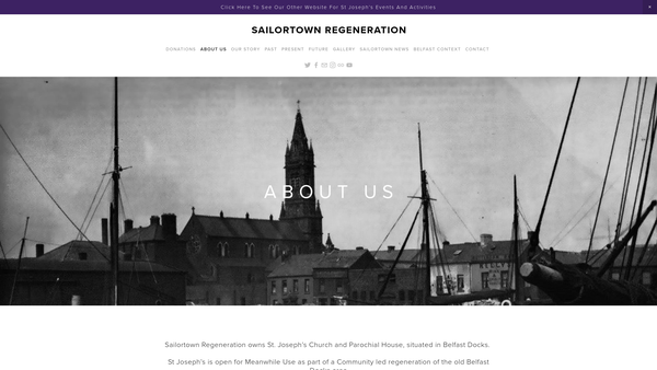 Screenshot of the Sailortown Regeneration Group website
