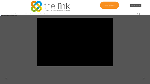 Screenshot of the The Link Family and Community Centre website