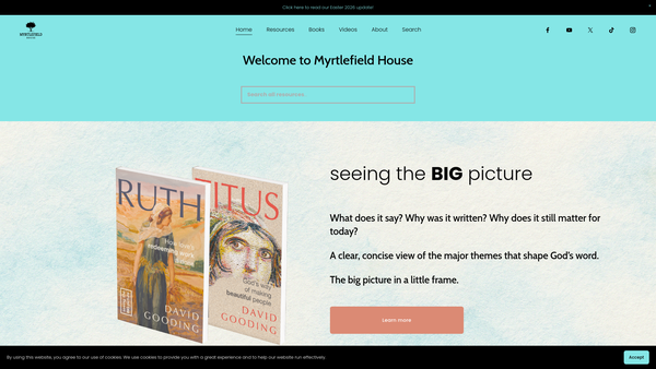 Screenshot of the The Myrtlefield Trust website