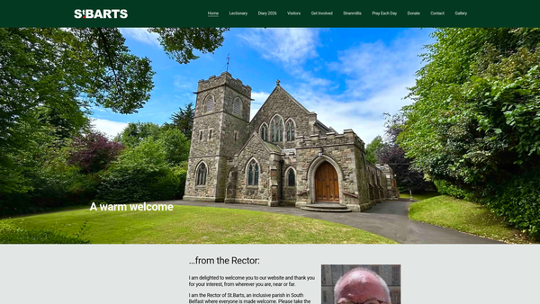 Screenshot of the BELFAST/Belfast: St. Bartholomew/St. Bartholomew/Connor/Church of Ireland website
