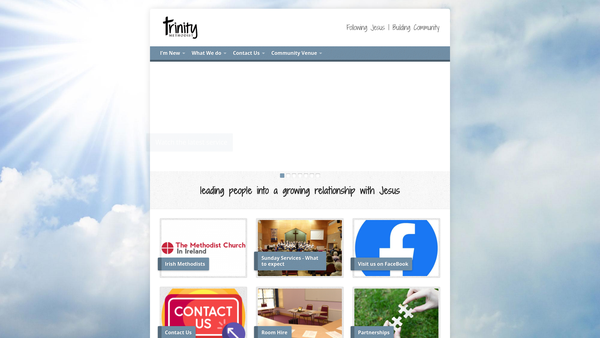 Screenshot of the Trinity Community Initiatives website