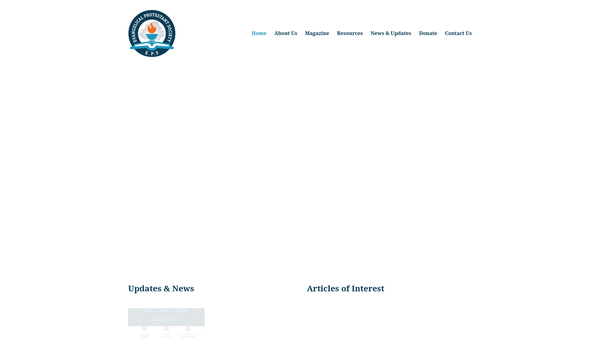 Screenshot of the The Evangelical Protestant Society website