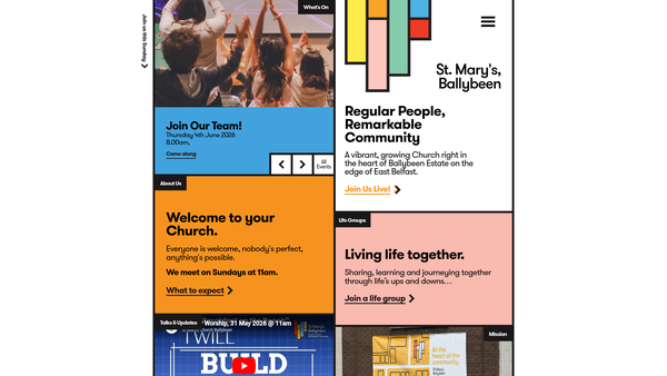 Screenshot of the Dundonald/Ballybeen/St Mary/Down & Dromore/Church of Ireland website