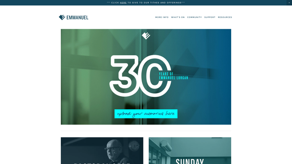 Screenshot of the The Emmanuel Church Lurgan Trust website