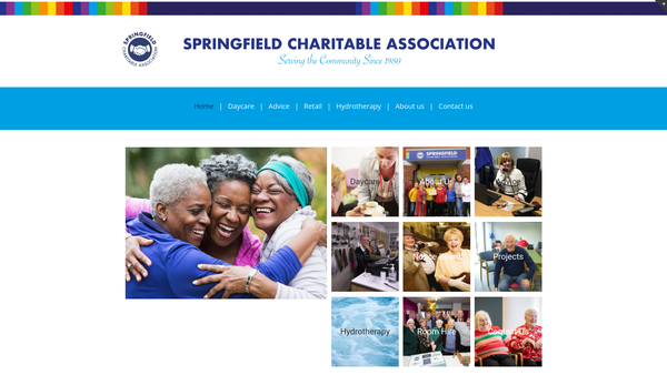 Screenshot of the Springfield Charitable Association Limited website
