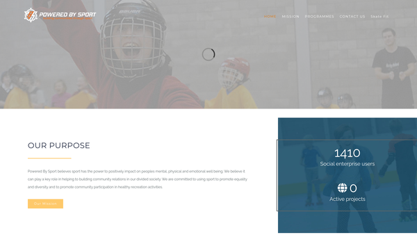 Screenshot of the Love Hockey Ireland website