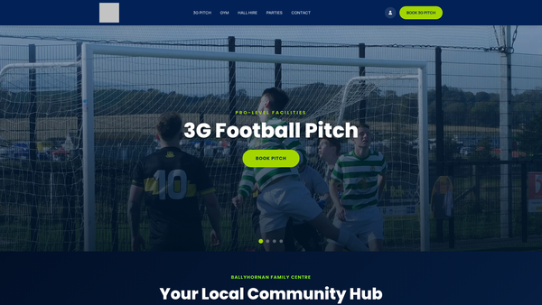 Screenshot of the Ballyhornan and District Community Association website