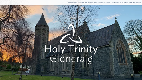 Screenshot of the HOLYWOOD/Glencraig/Holy Trinity/Down & Dromore/Church of Ireland website