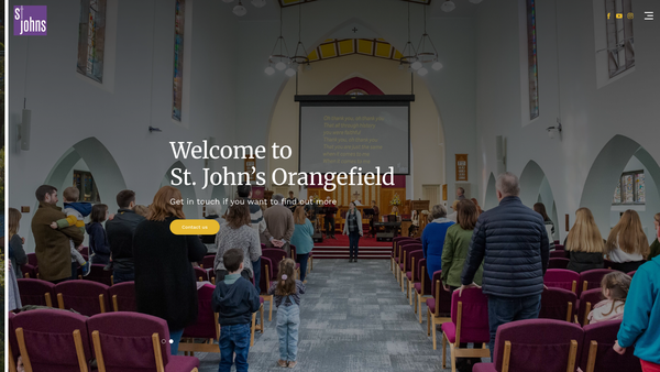 Screenshot of the BELFAST/Belfast:Orangefield/St.John the Evangelist/Down & Dromore/Church of Ireland website