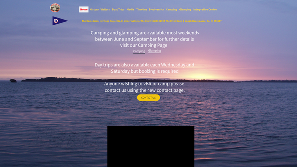 Screenshot of the The River Bann and Lough Neagh Association Company website
