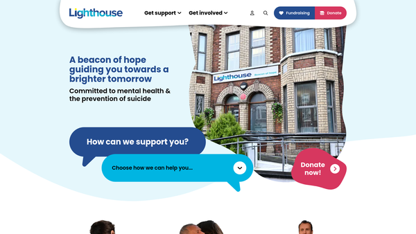Screenshot of the The Lighthouse (Ireland) website