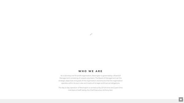 Screenshot of the Newington Housing Association (1975) Limited website