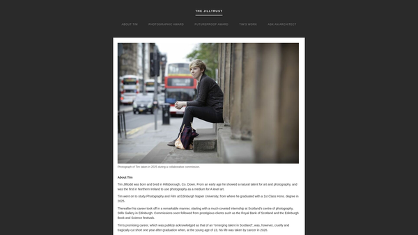 Screenshot of the The Jill Todd Trust website