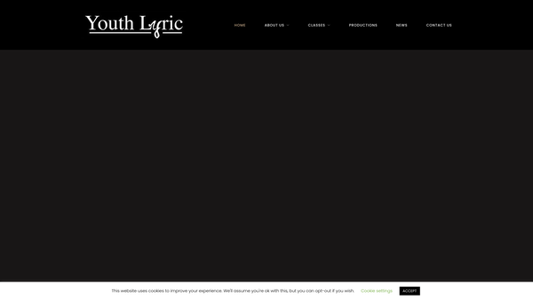 Screenshot of the Youth Lyric Limited website
