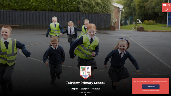 Screenshot of the Fairview Primary School PTA website