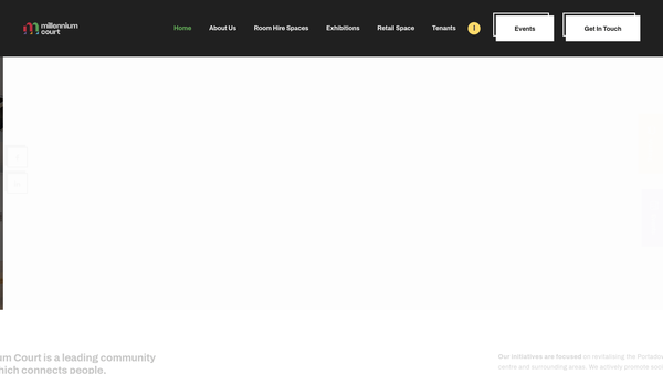 Screenshot of the Portadown 2000 website