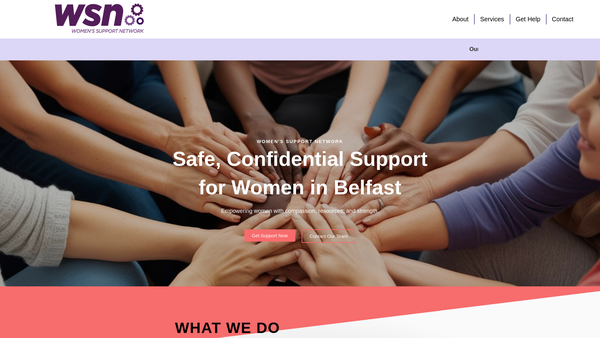 Screenshot of the The Women's Support Network website