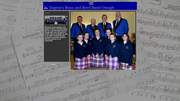 Screenshot of the St. Eugene's Brass and Reed Band website