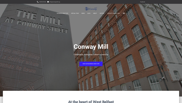 Screenshot of the Conway Street Community Enterprises Project Limited website