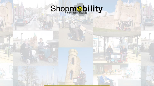 Screenshot of the Carrickfergus Shopmobility website