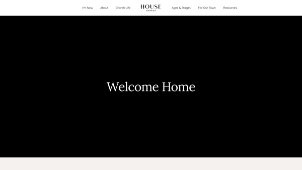 Screenshot of the House Church Ltd website