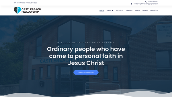 Screenshot of the Castlereagh Fellowship website