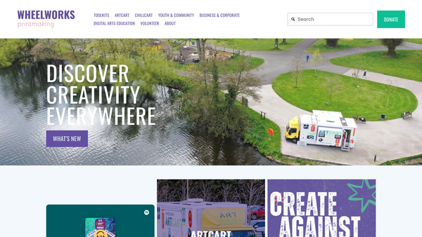Screenshot of the WheelWorks website
