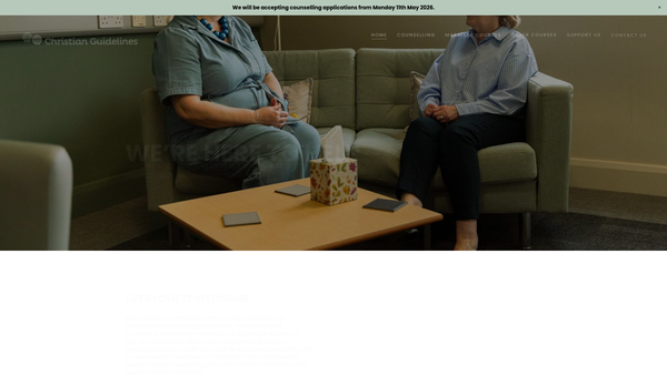 Screenshot of the Christian Guidelines Ltd website