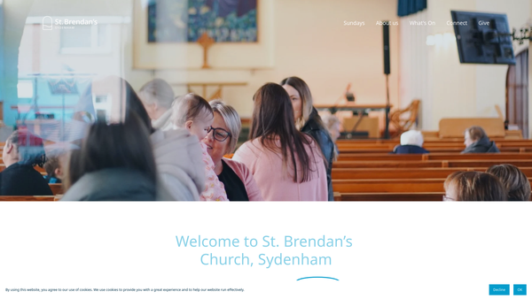 Screenshot of the BELFAST/Belfast:St.Brendan/St.Brendan/Down&Dromore/Church of Ireland website