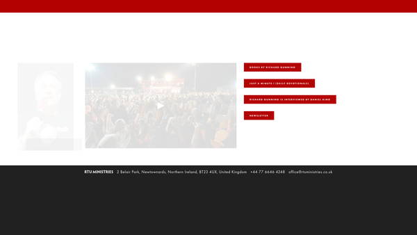 Screenshot of the Reach The Unreached Ministries Ltd. website