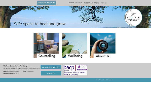 Screenshot of the Christian Communications Network (Europe) Limited website
