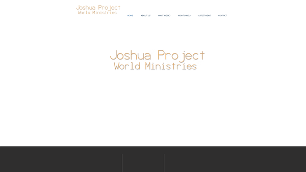 Screenshot of the Joshua Project World Ministries website