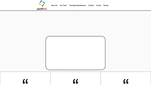 Screenshot of the Youth Link NI website