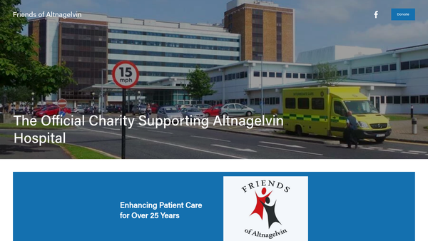 Screenshot of the Friends of Altnagelvin website