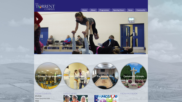 Screenshot of the Donaghmore District Community Association website