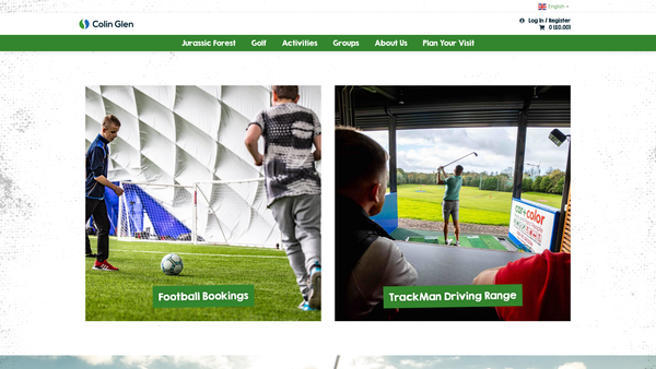 Screenshot of the Colin Glen Trust website