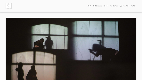 Screenshot of the Belfast Platform for the Arts website