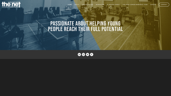 Screenshot of the Comber Youth for Christ Limited website