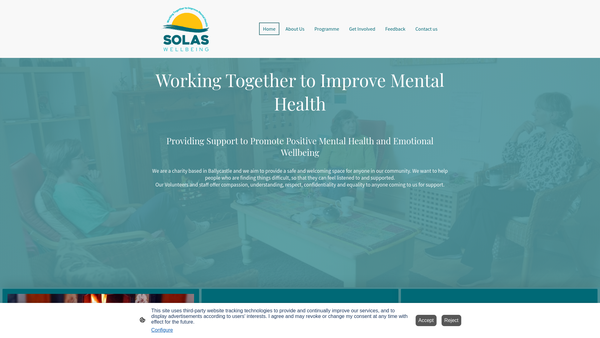Screenshot of the Solas Moyle website