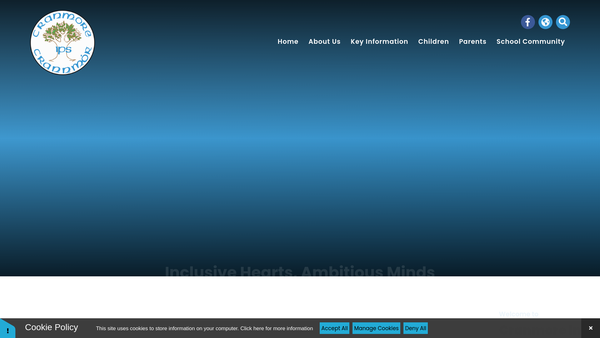 Screenshot of the Cranmore Integrated Primary School Playgroup website