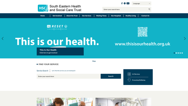 Screenshot of the Parents At North Down And Ards (Panda) website
