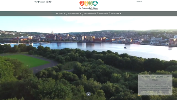 Screenshot of the St. Columb's Park Reconciliation Trust website