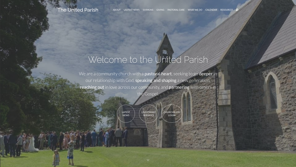 Screenshot of the Ballyclare/Ballynure & Ballyeaston/St. John the Evangelist/Connor/Church of Ireland website