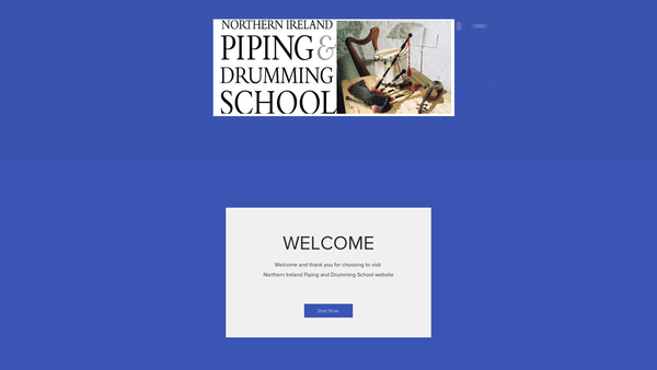 Screenshot of the Northern Ireland Piping And Drumming School website