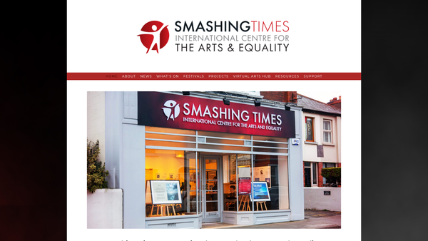 Screenshot of the Smashing Times Theatre Company website