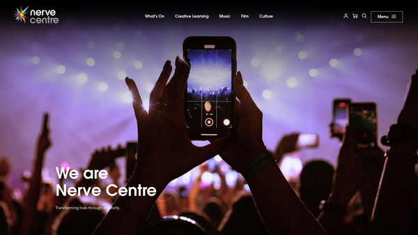 Screenshot of the The Nerve Centre website